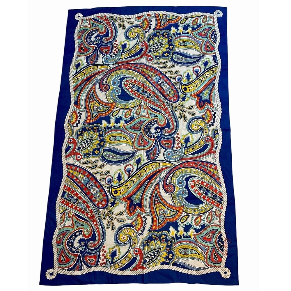 Vera Bradley Paisley Scarf Wrap Shawl Sarong Multiway Oversized Beach Resort‎